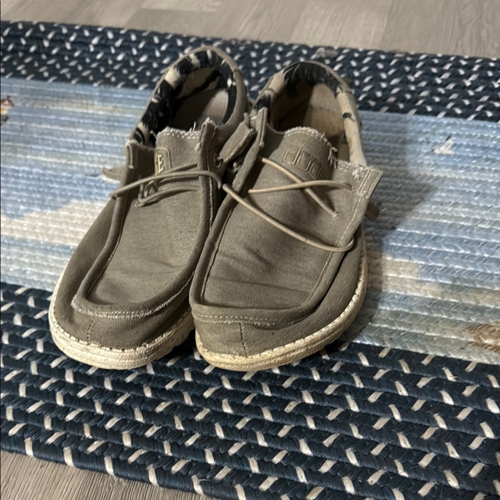 Hey Dude Green Loafers Slip-Ons
